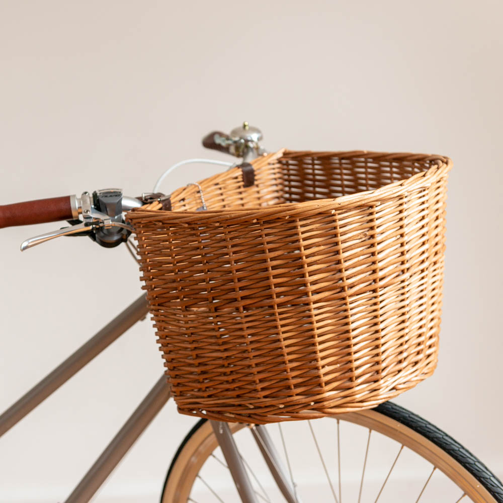 Public Bikes Woven Basket - Mixed Brown