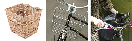The most stylish basket for the urban cyclists