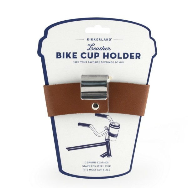 Kikkerland Leather bikecup holder