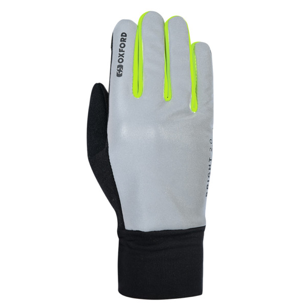 Oxford Bright Reflective Cycling Gloves 2.0 in Black