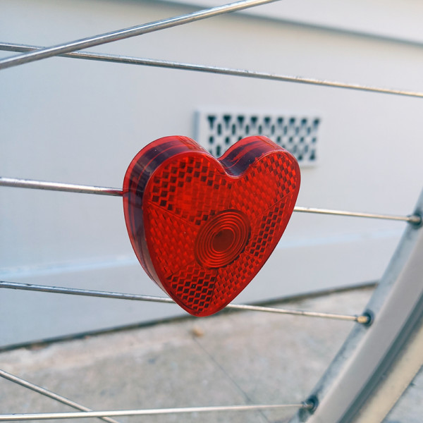 Heart Spoke Bike light and reflector