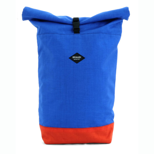 Braasi Rolltop Backpack Cordura - Red and Blue