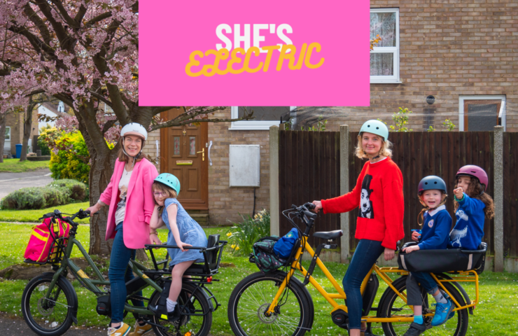 Caz Conneller leading the campaign to get more women on e-bikes. she's slectric