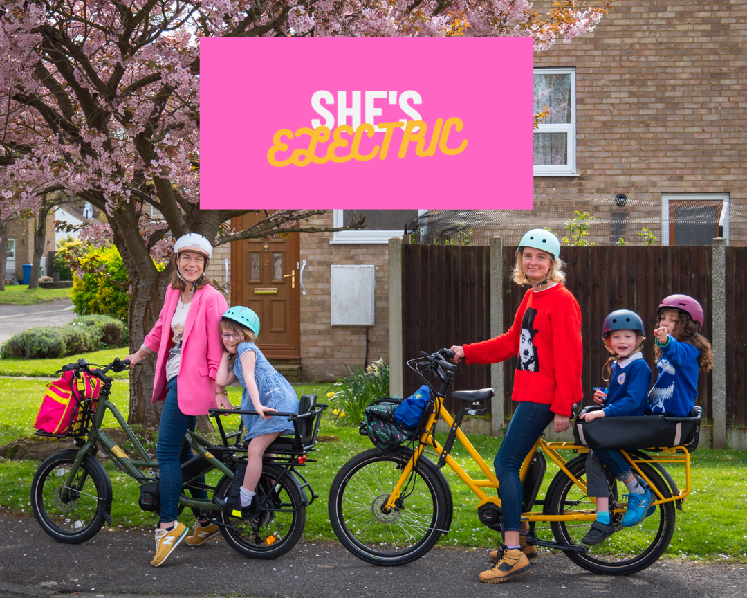 Caz Conneller leading the campaign to get more women on e-bikes. she's slectric