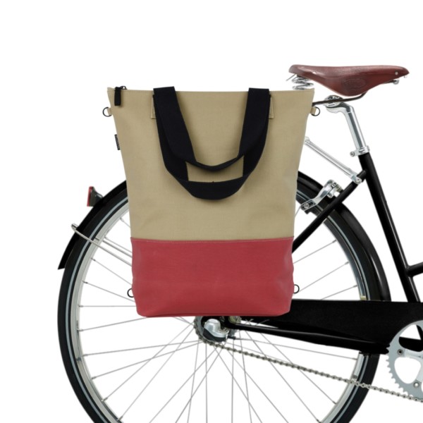 Monroe Dahlia Tote Pannier Brick & Sand