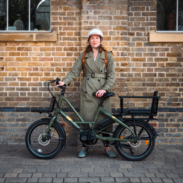 Tern Quick Haul P9 E-Bike in Olive Green